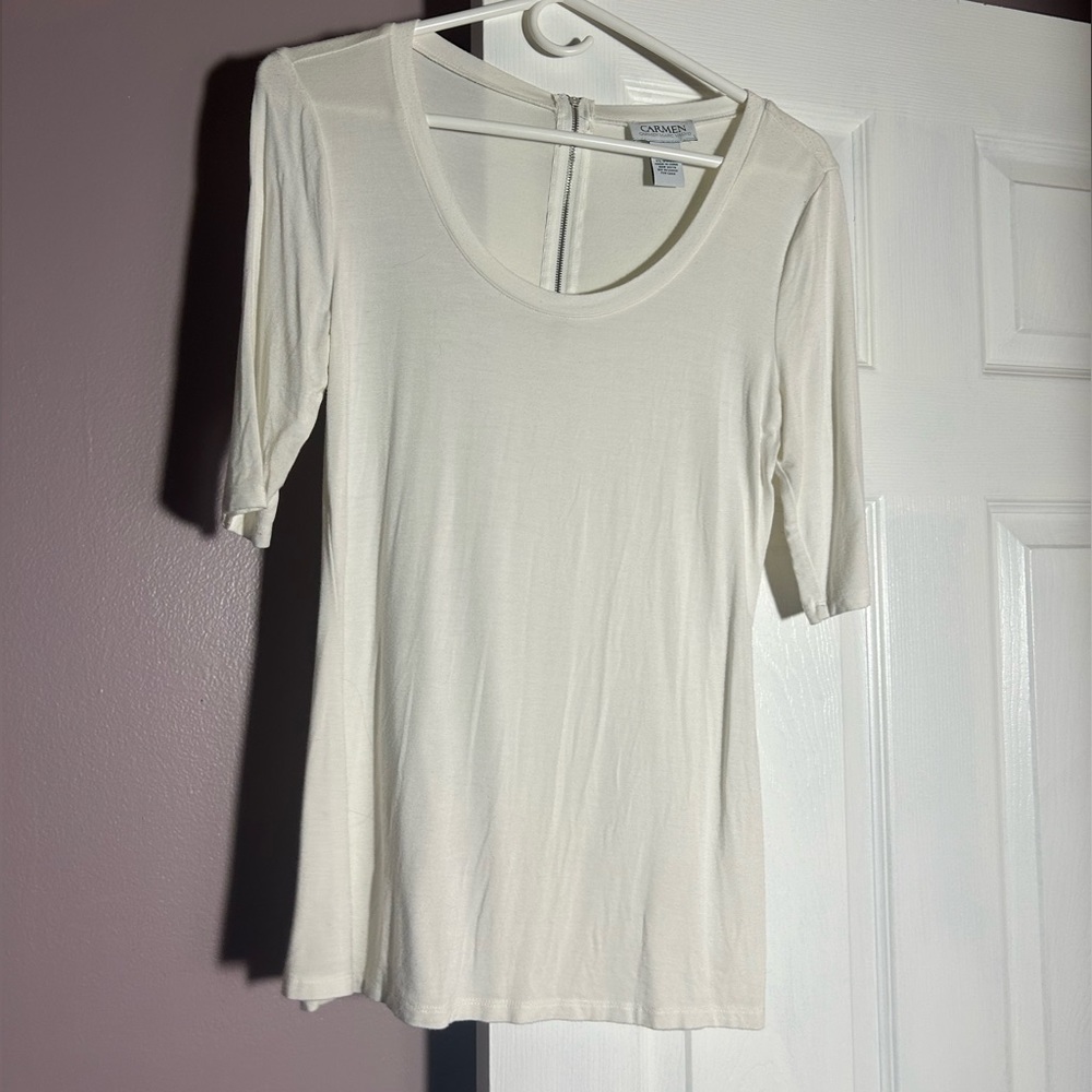 White Carmen Top